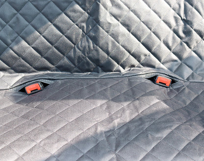 Dog Car Seat Cover Hammock with Mesh & Zipper