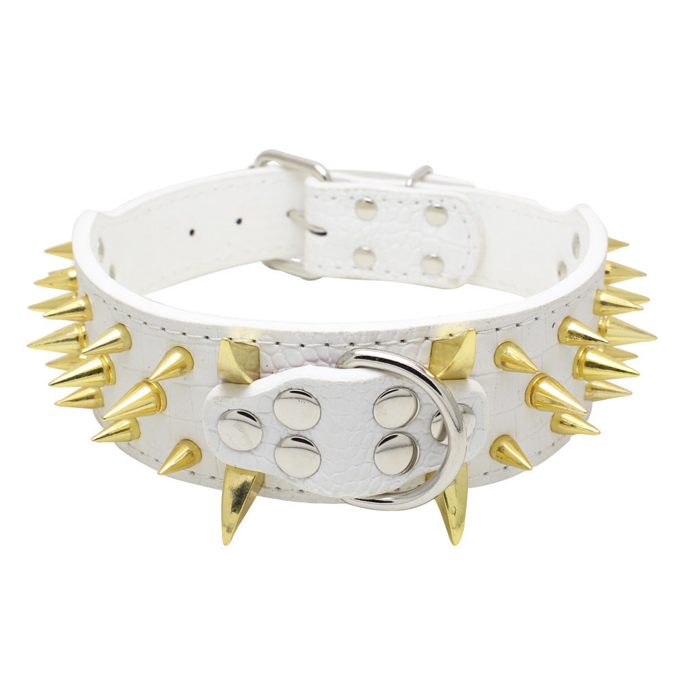 Large Explosion-Proof Rivet Bite-Proof Pet Collar
