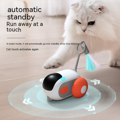 Remote Control Self-Moving Cat Toy Car – USB Rechargeable Interactive Pet Toy