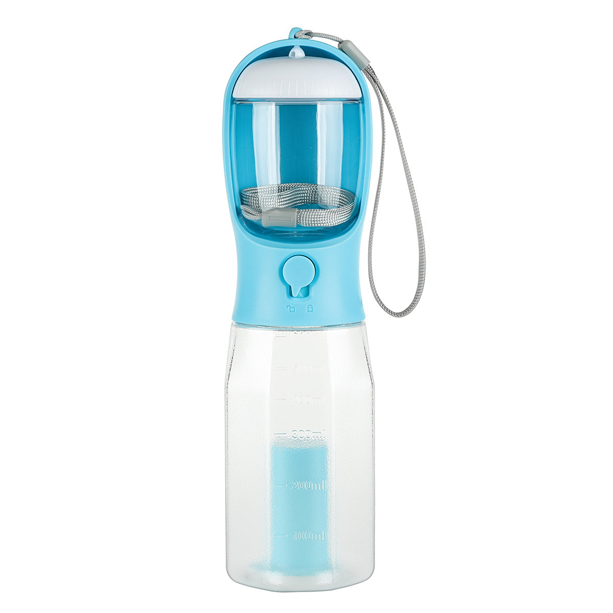 Portable 3-in-1 Pet Water Bottle with Food Feeder & Poop Dispenser, Leak-Proof