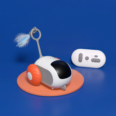 Remote Control Self-Moving Cat Toy Car – USB Rechargeable Interactive Pet Toy