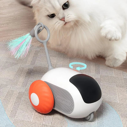 Remote Control Self-Moving Cat Toy Car – USB Rechargeable Interactive Pet Toy