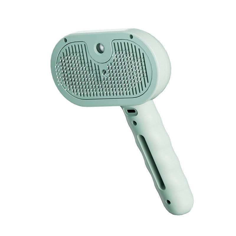 Chevaroo 3-in-1 Self-Cleaning Steam Pet Brush, 360° Rotating Silicone Bristles