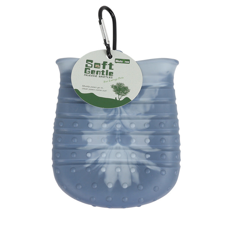 2-in-1 Dog Paw Cleaner Cup with Brush