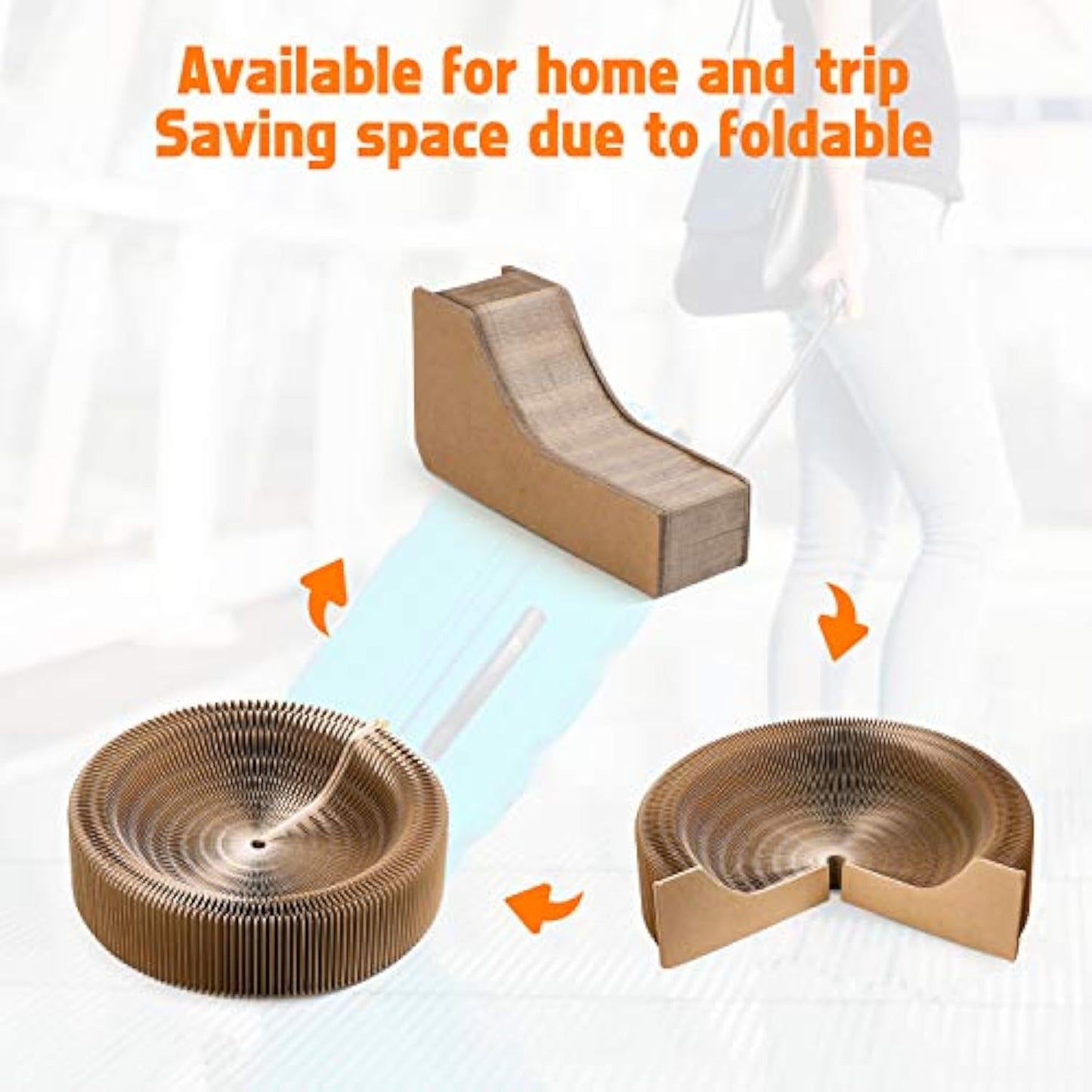 Round Cat Scratcher Lounge Bed
