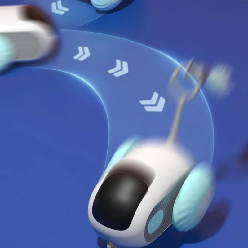 Remote Control Self-Moving Cat Toy Car – USB Rechargeable Interactive Pet Toy