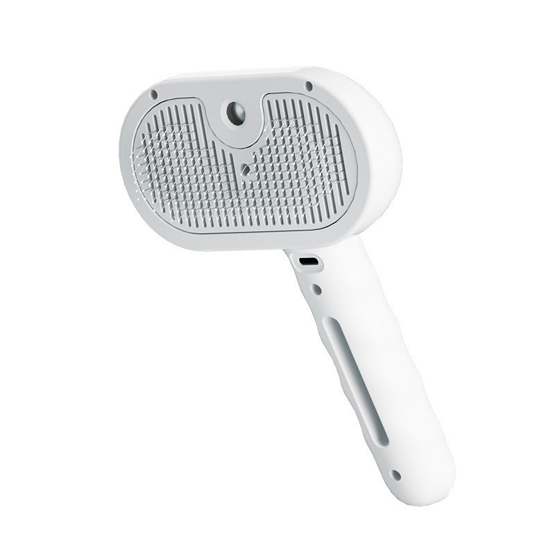 Chevaroo 3-in-1 Self-Cleaning Steam Pet Brush, 360° Rotating Silicone Bristles