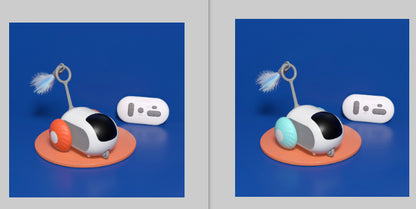 Remote Control Self-Moving Cat Toy Car – USB Rechargeable Interactive Pet Toy