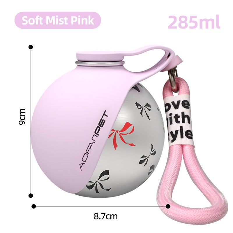 Portable Pet Water Bottle with Bowl for Dogs