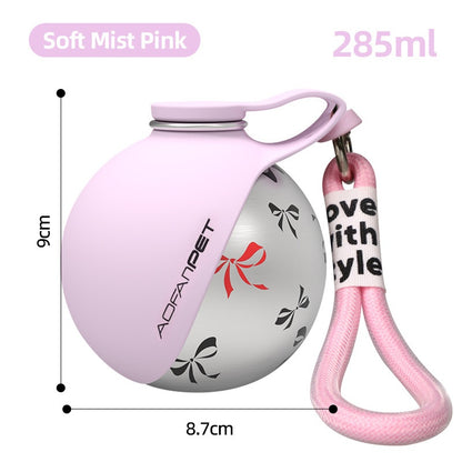 Portable Pet Water Bottle with Bowl for Dogs