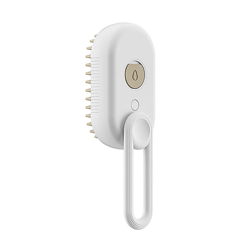 3-in-1 Electric Pet Steam Brush – Groom, Spray & Massage