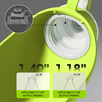 Superdesign Large Capacity Foldable Dog Water Bottle - Portable Design, Leak-Proof and Durable Material, Ergonomic Handle and Strap, 20 Ounces Suitable for Camping, Hiking, Outdoor Adventures, Pet Hydration Equipment, Stylish