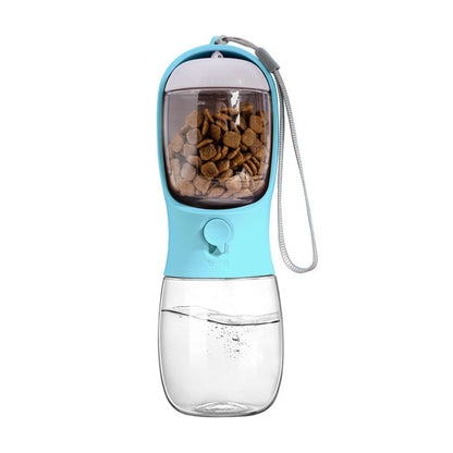 Portable Pet Water Bottle for Dogs Cats with Food Container Outdoor Water Dispenser Leak Proof Dog Cat Water Bottle