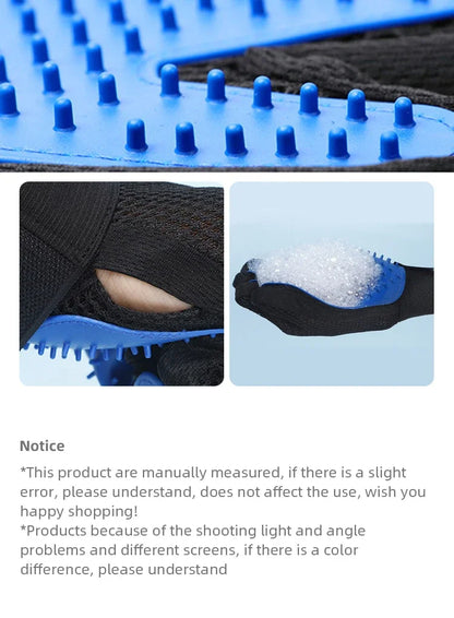 Pet Hair Removal Gloves Comb for Dog Grooming Cats and Dog Massage Bathing Cleaning and Beauty Products Gloves to Bathe Dog Home