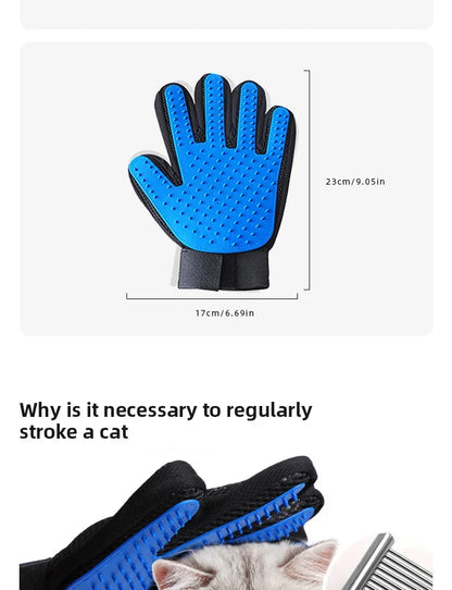 Pet Hair Removal Gloves Comb for Dog Grooming Cats and Dog Massage Bathing Cleaning and Beauty Products Gloves to Bathe Dog Home