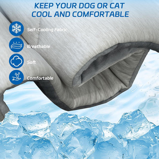 Pet Cooling Mat Portable Machine Washable Cooling Blanket