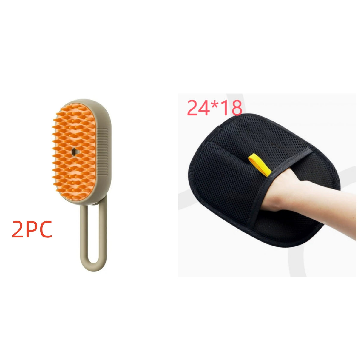 3-in-1 Electric Pet Steam Brush – Groom, Spray & Massage