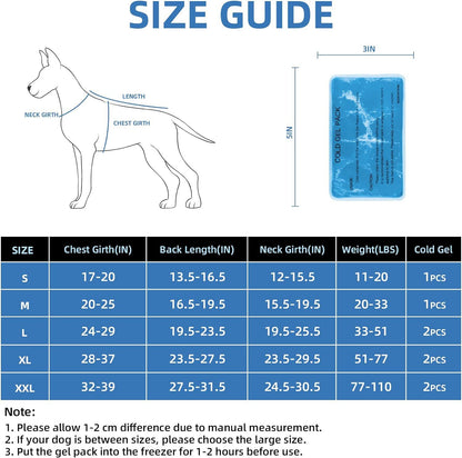 Cross-border Amazon Doggy Gray Cooling Vest Ice Pack Cooling Vest Summer Pet Special Adjustable