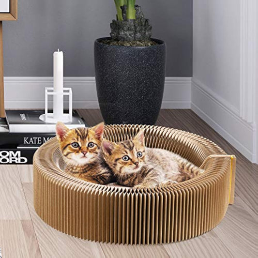 Round Cat Scratcher Lounge Bed
