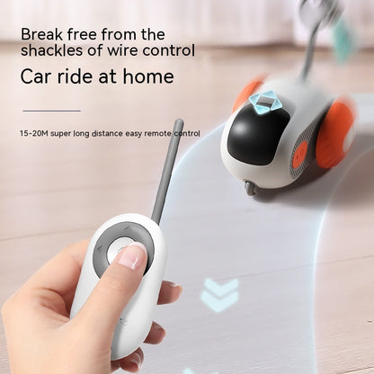 Remote Control Self-Moving Cat Toy Car – USB Rechargeable Interactive Pet Toy