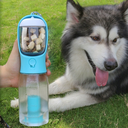 Portable 3-in-1 Pet Water Bottle with Food Feeder & Poop Dispenser, Leak-Proof