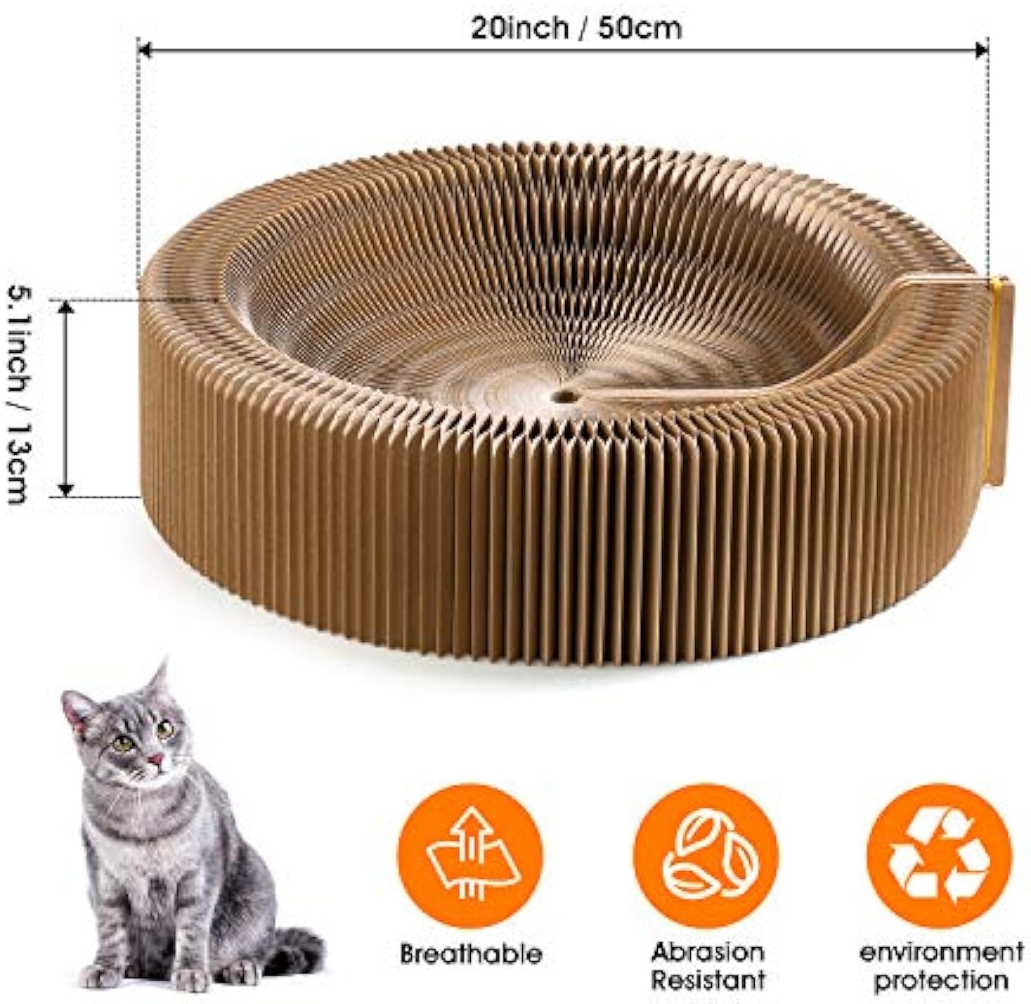 Round Cat Scratcher Lounge Bed