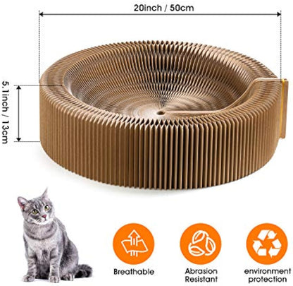 Round Cat Scratcher Lounge Bed