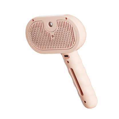 Chevaroo 3-in-1 Self-Cleaning Steam Pet Brush, 360° Rotating Silicone Bristles