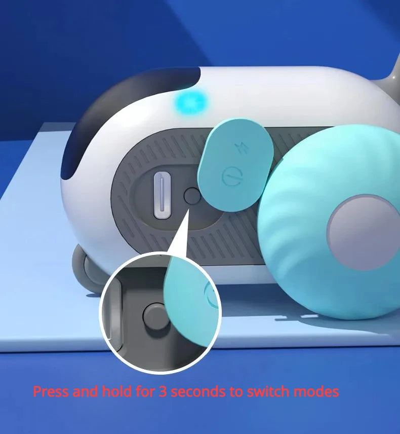 Remote Control Self-Moving Cat Toy Car – USB Rechargeable Interactive Pet Toy