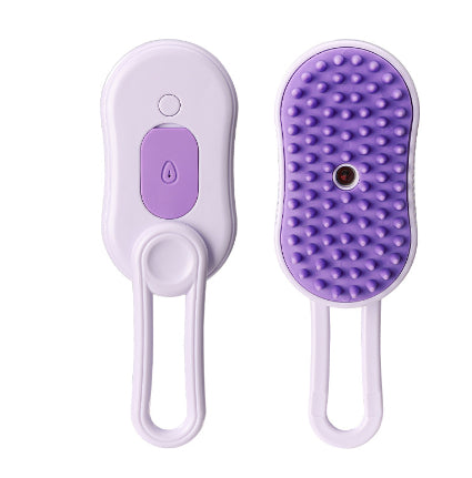 3-in-1 Electric Pet Steam Brush – Groom, Spray & Massage