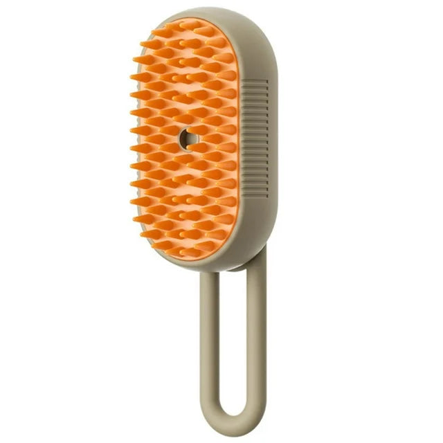 3-in-1 Electric Pet Steam Brush – Groom, Spray & Massage