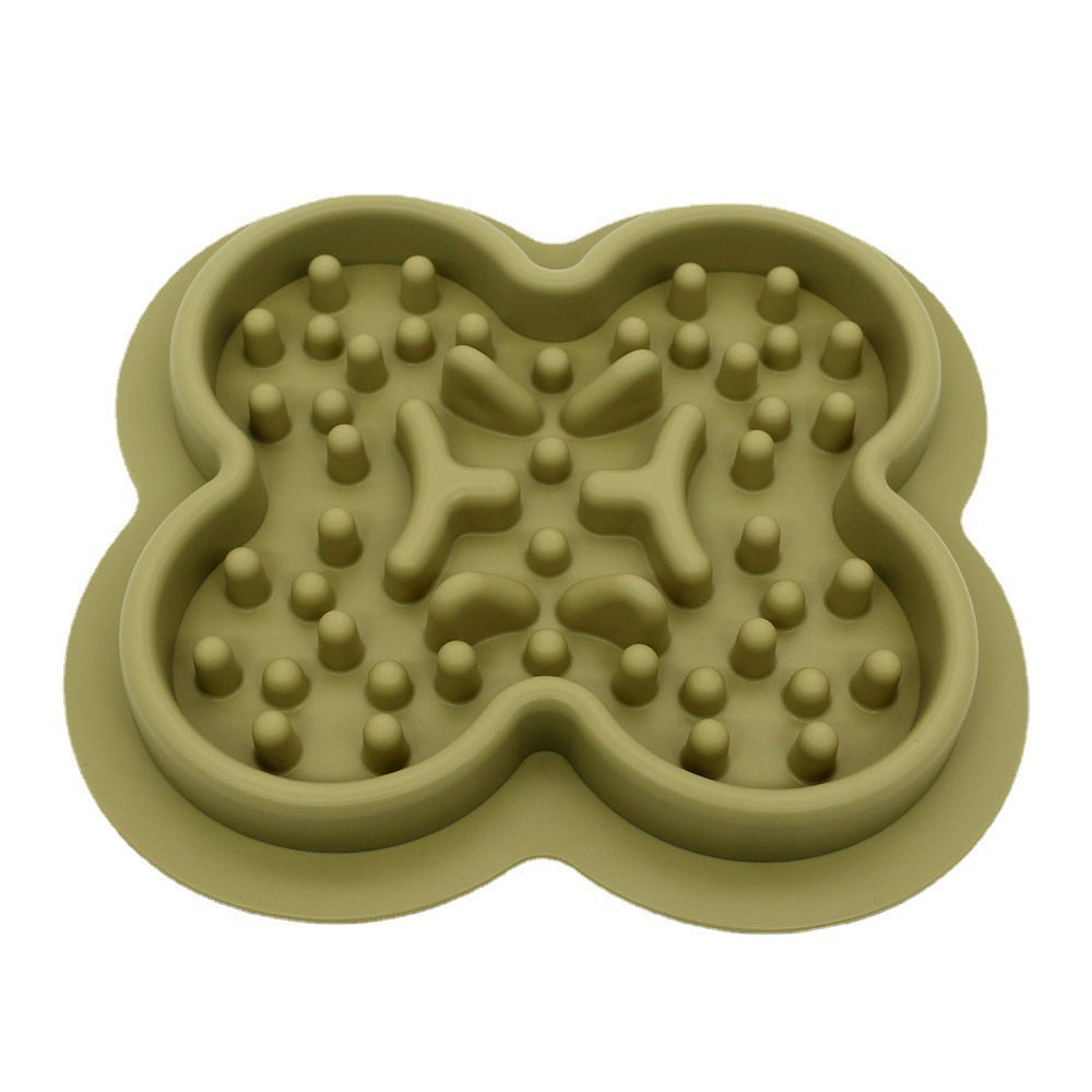 Pet Silicone Slow-feeding Bowl, Non-slip Dog Bowl, Cat Bowl, Pet Supplies